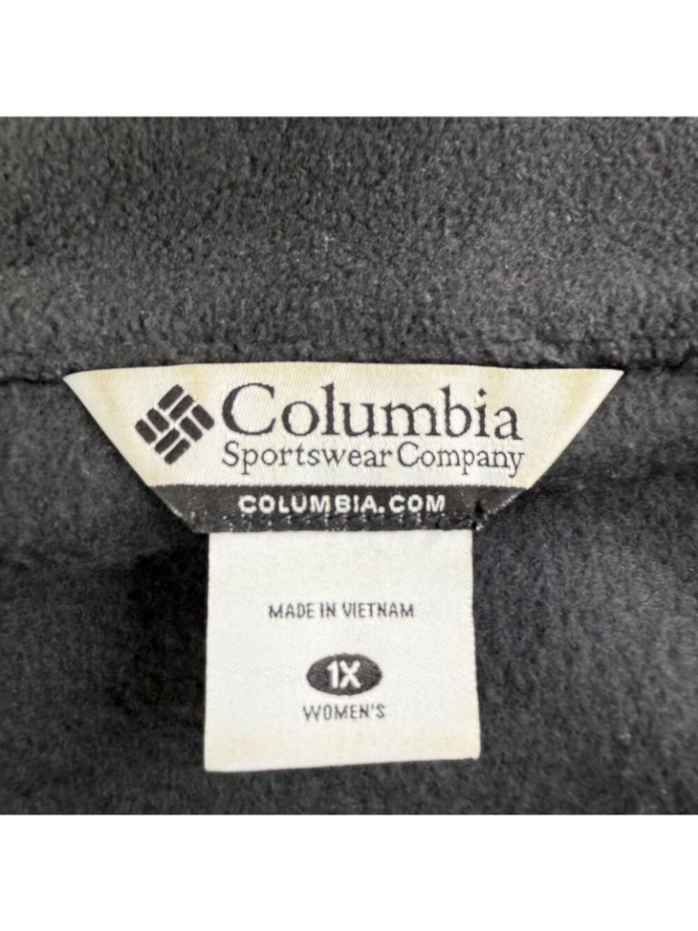 Columbia Vest Womens 1X Gray Fleece Full Zip Lightweight Pockets Outdoor Hiking - Picture 3 of 11